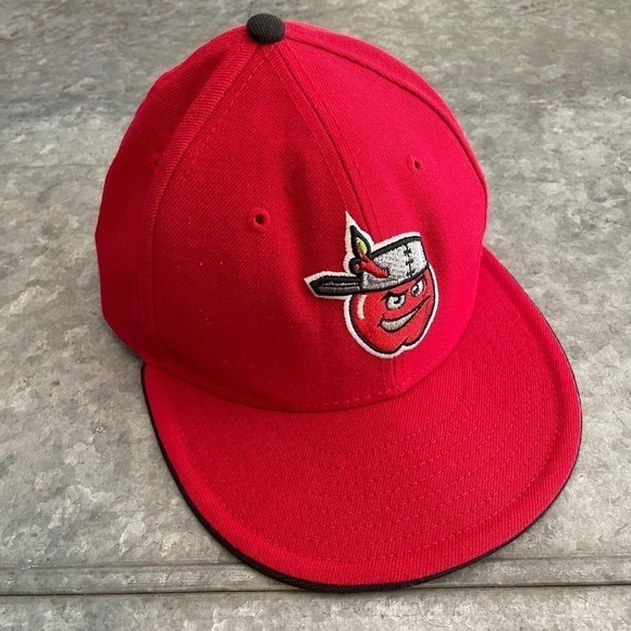 Fort Wayne TinCaps New Era Wool Fitted Hat Baseball Cap 6 3/4 Red MiLB Unisex - Picture 1 of 14